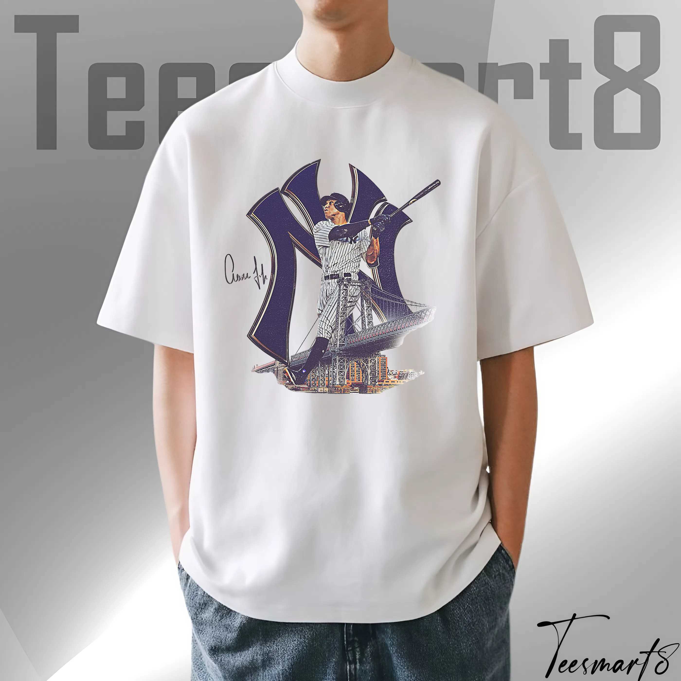 Aaron Judge Ny Icon Tee – Classic Baseball Graphic Shirt